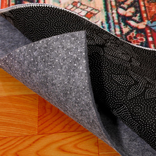 Non Slip Rug Pad 4 x 6 Ft, Felt Under Rug Cushioning, Carpet Padding for Area Rugs on Hardwood, Laminate & Tile Floors, Keeps Rugs Secure