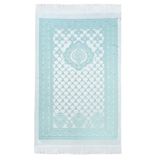 Prayer Rug Muslim Prayer Mat - Soft Thin Prayer Carpet Mats Islam for Kids Men Women, Islamic Eid Ramadan Gifts (Green)