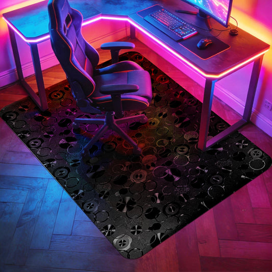 Vicwe Office Chair Mat for Hardwood Floor,36" x 48" Office Chair Mats, Anti-Slip Computer Chair Mat for Gaming Rolling Chair, Desk Chair Mat for Home, Office (Black)