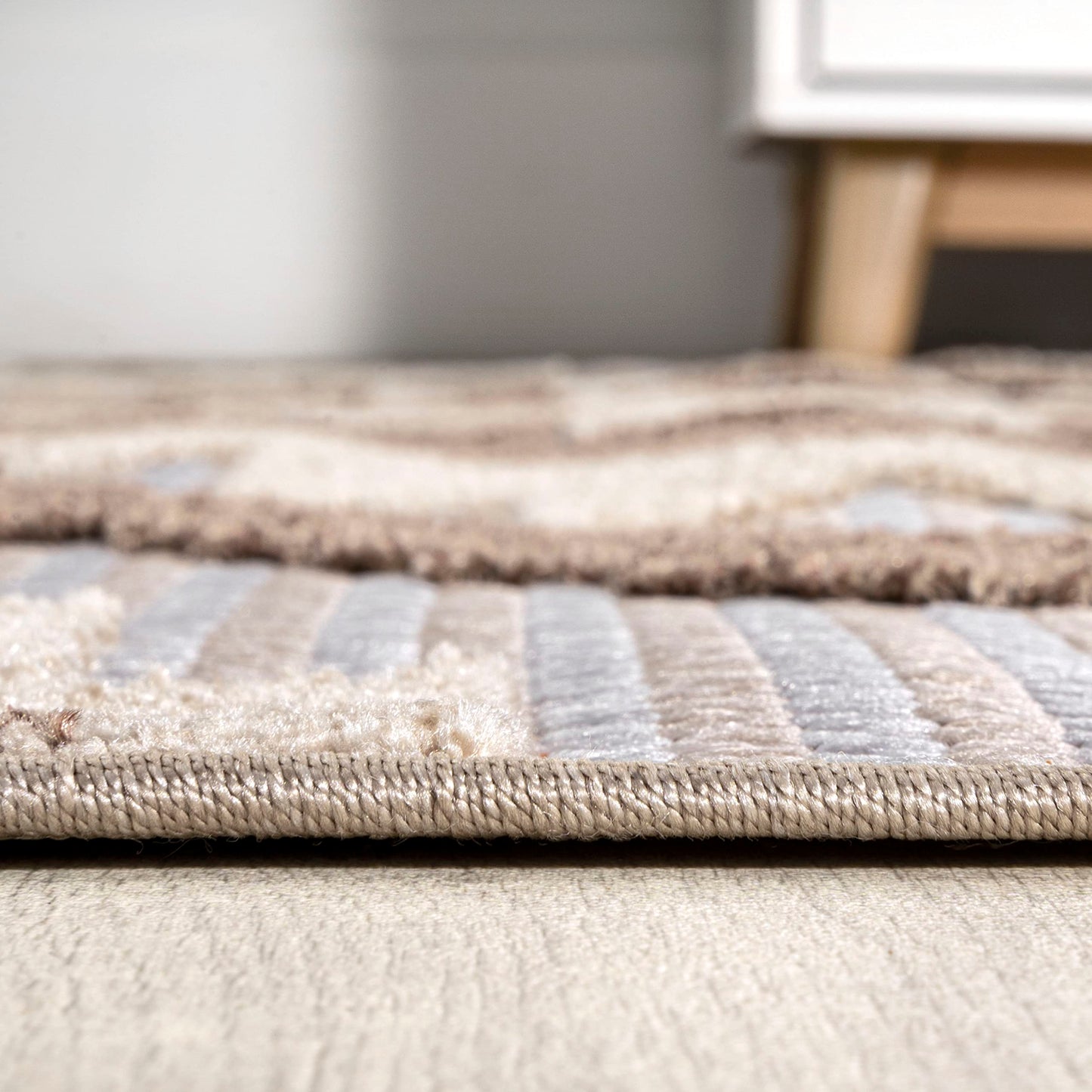 JONATHAN Y Neutral Diamond Kilim Indoor Outdoor Area Rug 3X5 Brown/Ivory, Sumak High-Low Pile for Backyard, Patio, Porch, Easy-Cleaning, High Traffic, Pet-Friendly, Non-Shedding (SBH107C-3)