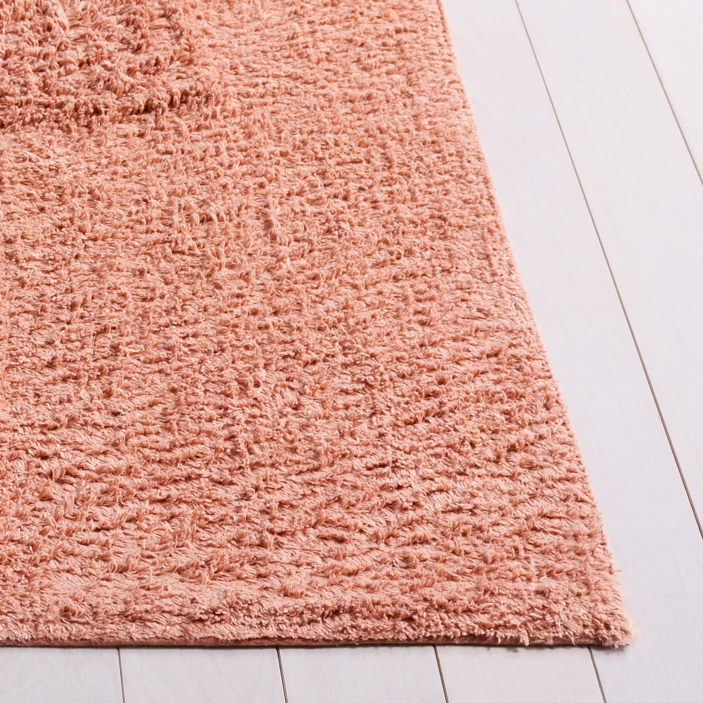 SAFAVIEH Washable Rug Easy Care Collection - 5' x 8', Rust, Handmade Cotton, Easy to Clean, Ideal for Living Room, Bedroom, Dining Space (ECR224P)