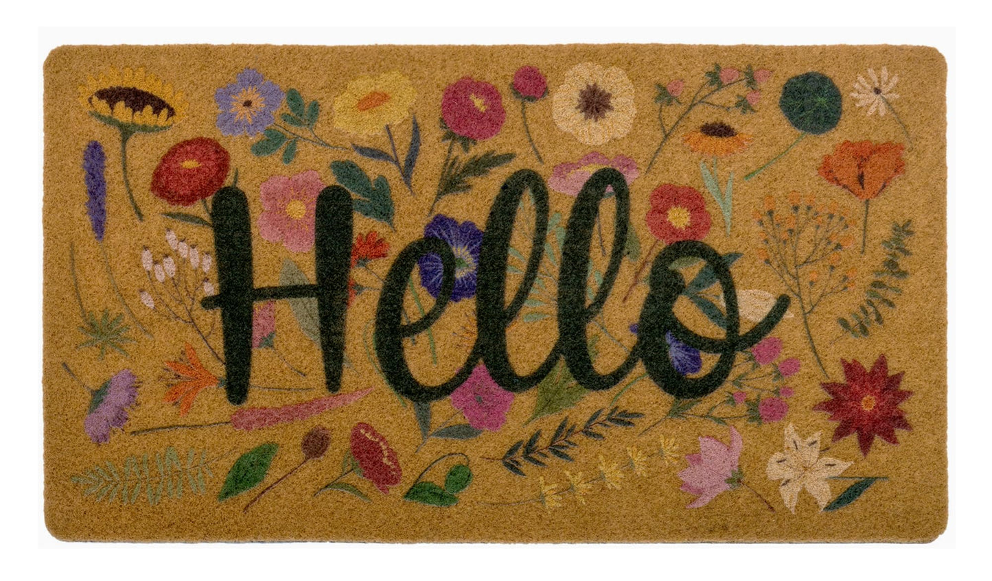 Eohak Spring Welcome Door Mats with Non-Slip Backing Flower Seasonal Door Mat for Farmhouse Door Mat Decoration 17 x 29 Inch