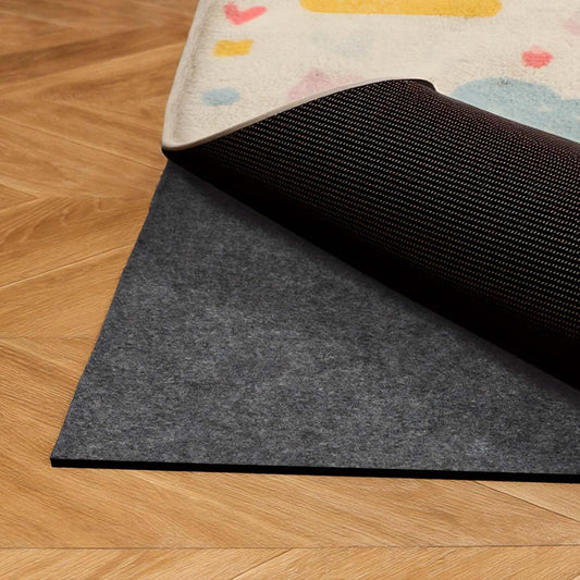 VEVOR Rug Pad 8 x 5 ft, Non-Slip Carpet Area Pad 0.22inch Rug Mat Padding with Dual Surface Felt Cushion & Rubber Gripper, Hardwood Floor Protection for All Floors, Finishes, Keeps Carpets in Place
