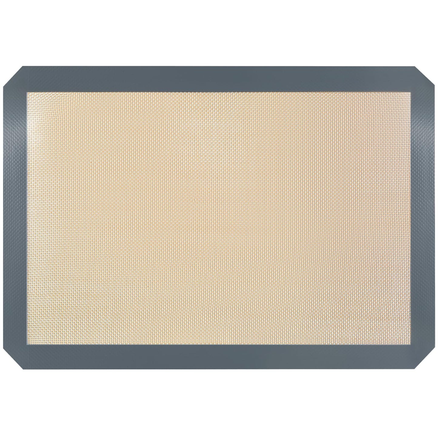Silicone Baking Mat, 16.5" x 11.6" Silicone Cookie Sheets for Baking, Reusable Baking Mat, Non-Stick Reusable, Food Safe, Dark Gray Oven Baking Sheet for Making Cookies Macaroons Bread 1 Pack