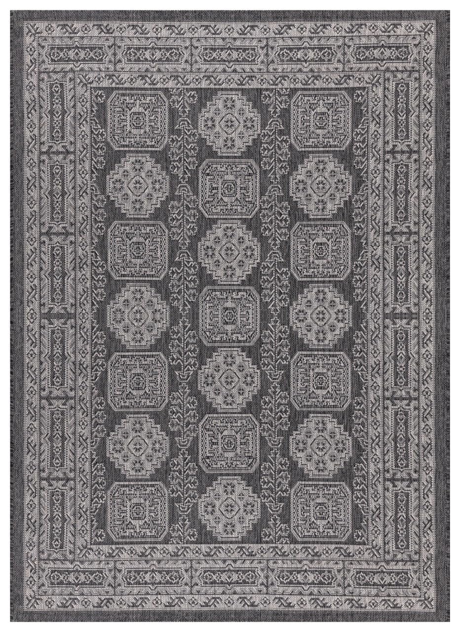 Keen Home Design Terrace Outdoor Area Rug - 5x8 Washable Indoor/Outdoor Rug for Patio, Kitchen, Balcony, Beach, Garden, Deck and Porch, Size: 5'3"x7'7"