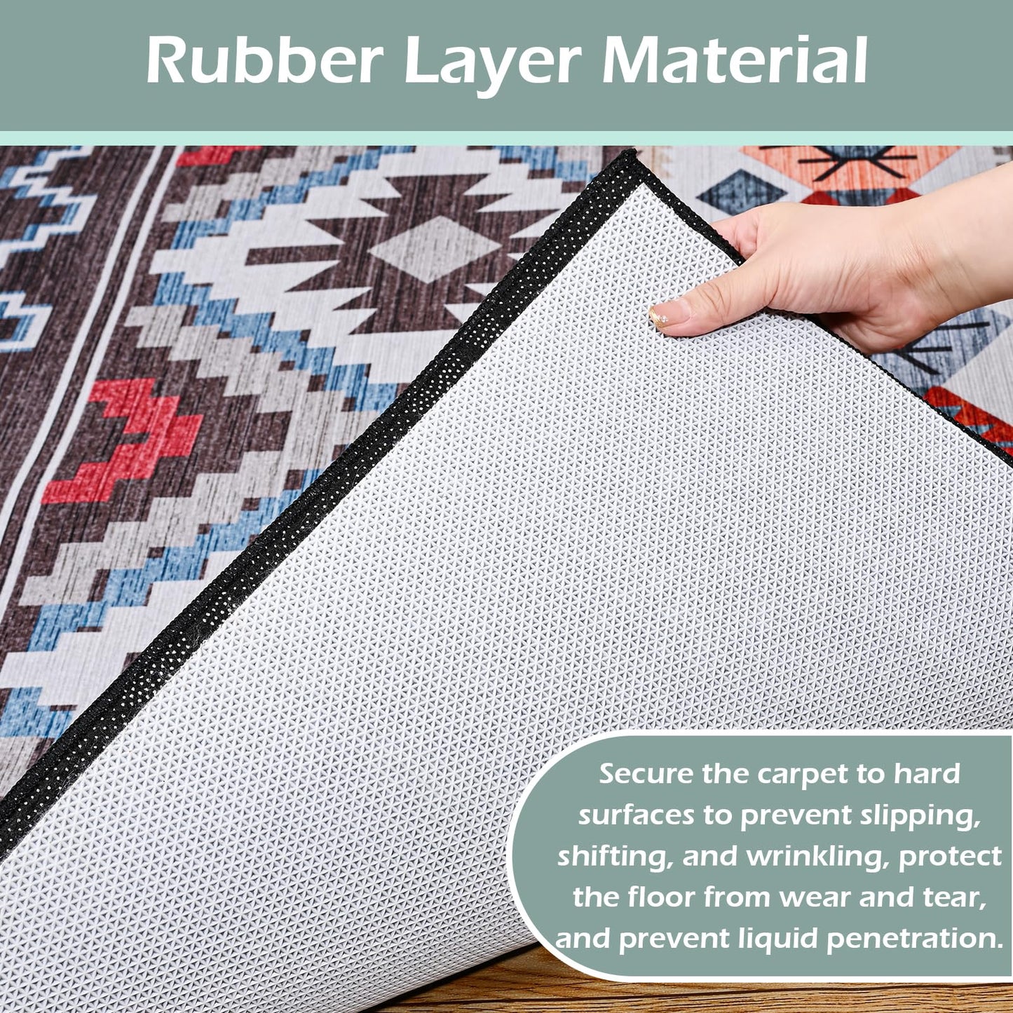 Non-Slip Rug Pads,3x5ft Waterproof Rug Pad,Carpet Pad for Hardwood,Tile,All Floors – Floor Protection,Cushioning, Anti-Slip Grip