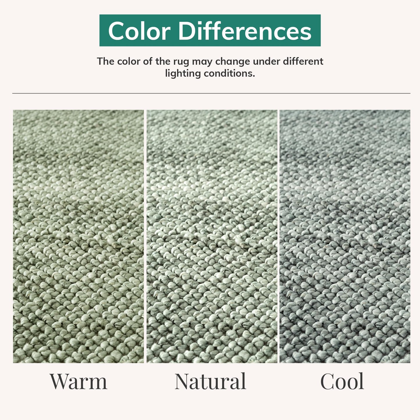 LUXE WEAVERS Solid Machine Woven Green 6x9 Area Rug, Indoor Stain-Resistant Carpet