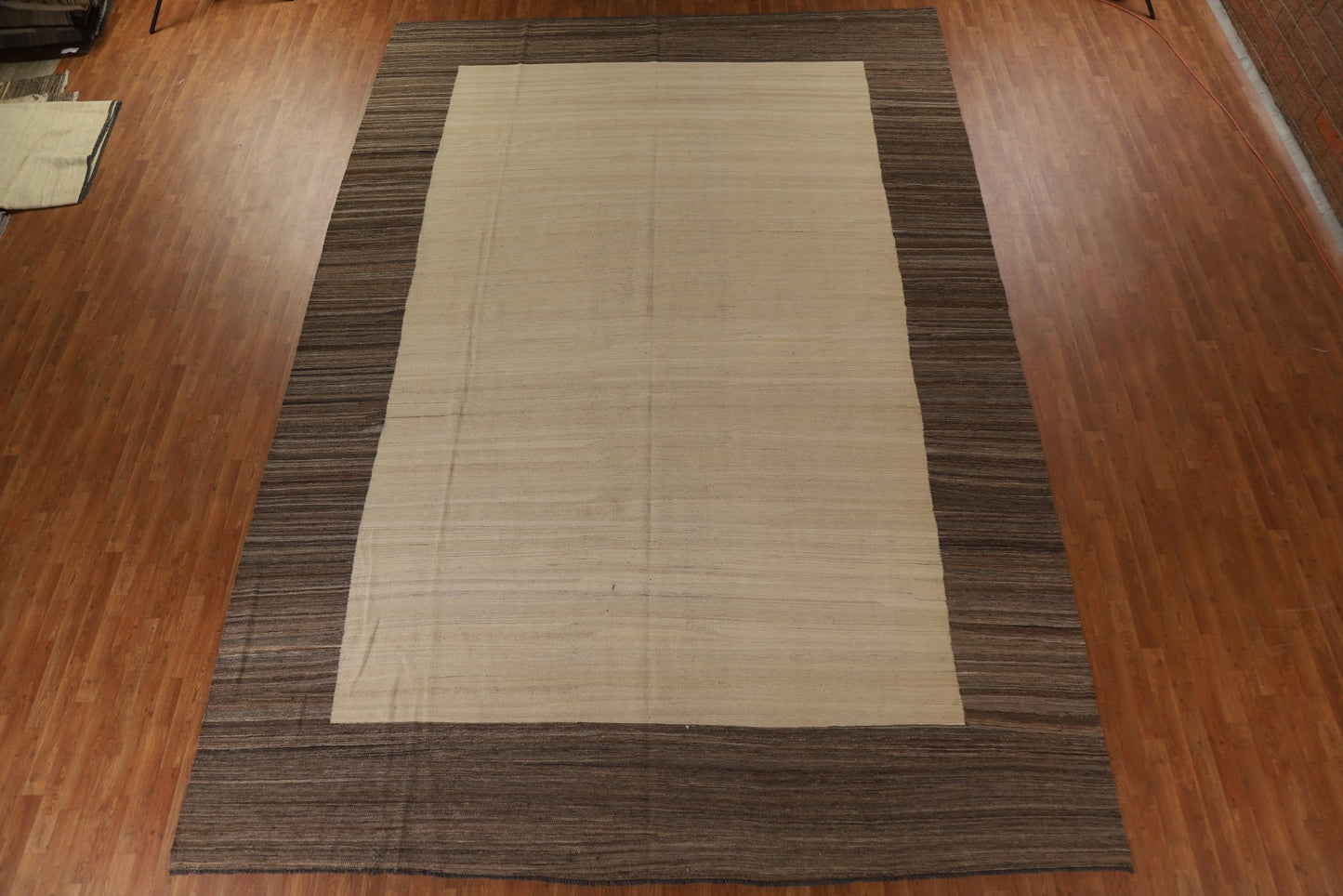 Rug Source Southwestern Collection Large Rugs (Palace Sized) Kilim Area Rug, Hand Woven Beige & Ivories Contemporary Rug, Oriental 100% Wool Carpet for Bedroom, Living Room, Dining Room