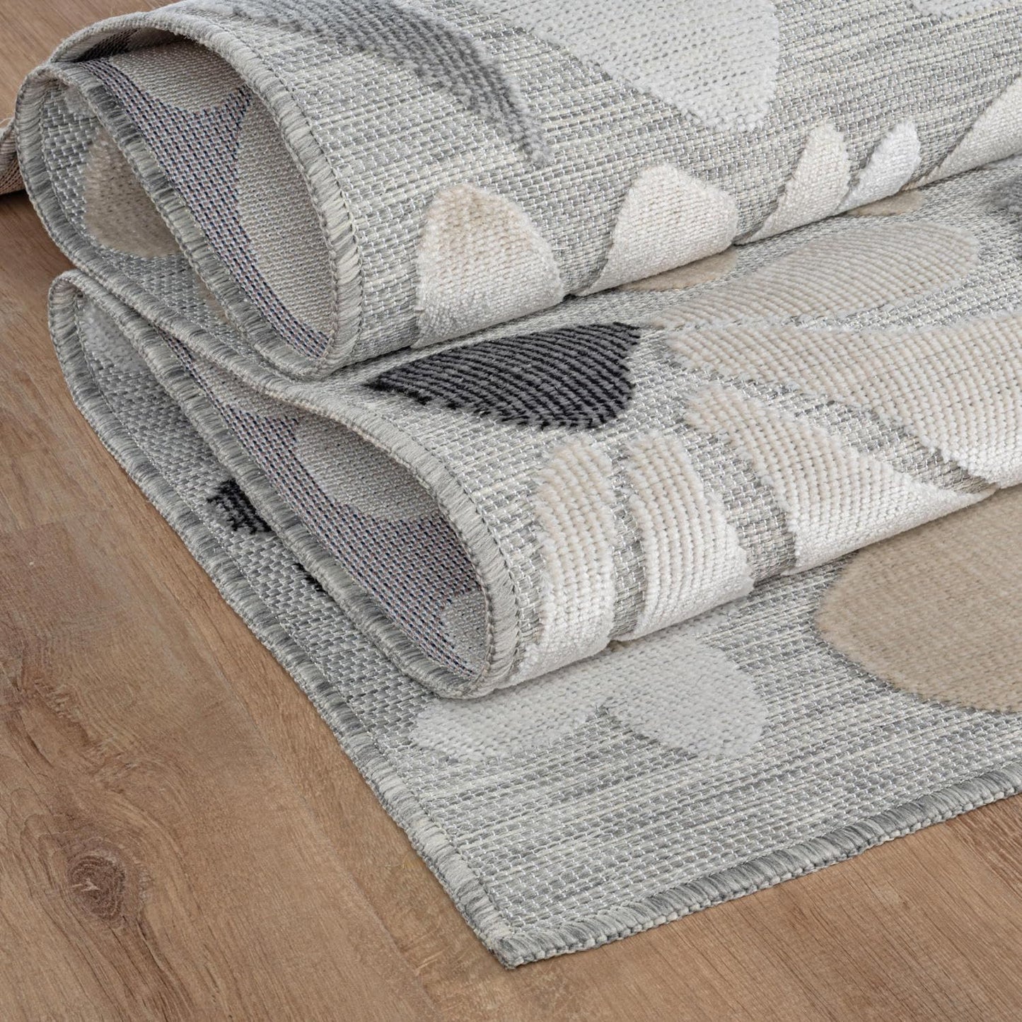 Beverly Rug Outdoor Rug 5x7 Modern Floral Tropical Area Rugs for Outdoor and Indoor Patio Easy to Clean Non Shedding Living Room Porch Garden Washable Outside Carpet (5 x 7 Beige)
