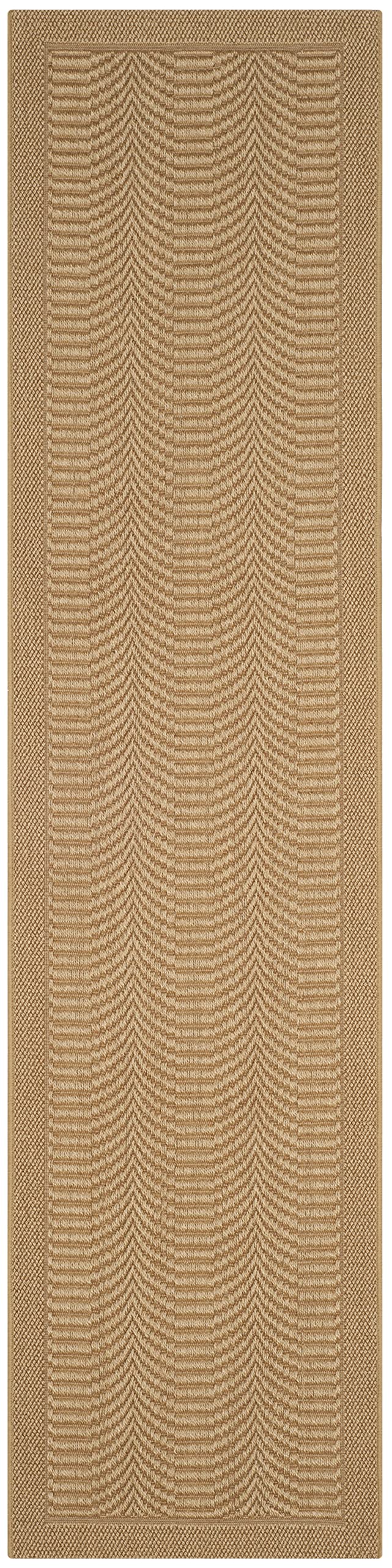SAFAVIEH Palm Beach Collection Runner Rug - 2'3" x 12', Maize, Sisal & Jute Design, Ideal for High Traffic Areas in Living Room, Bedroom (PAB322M)
