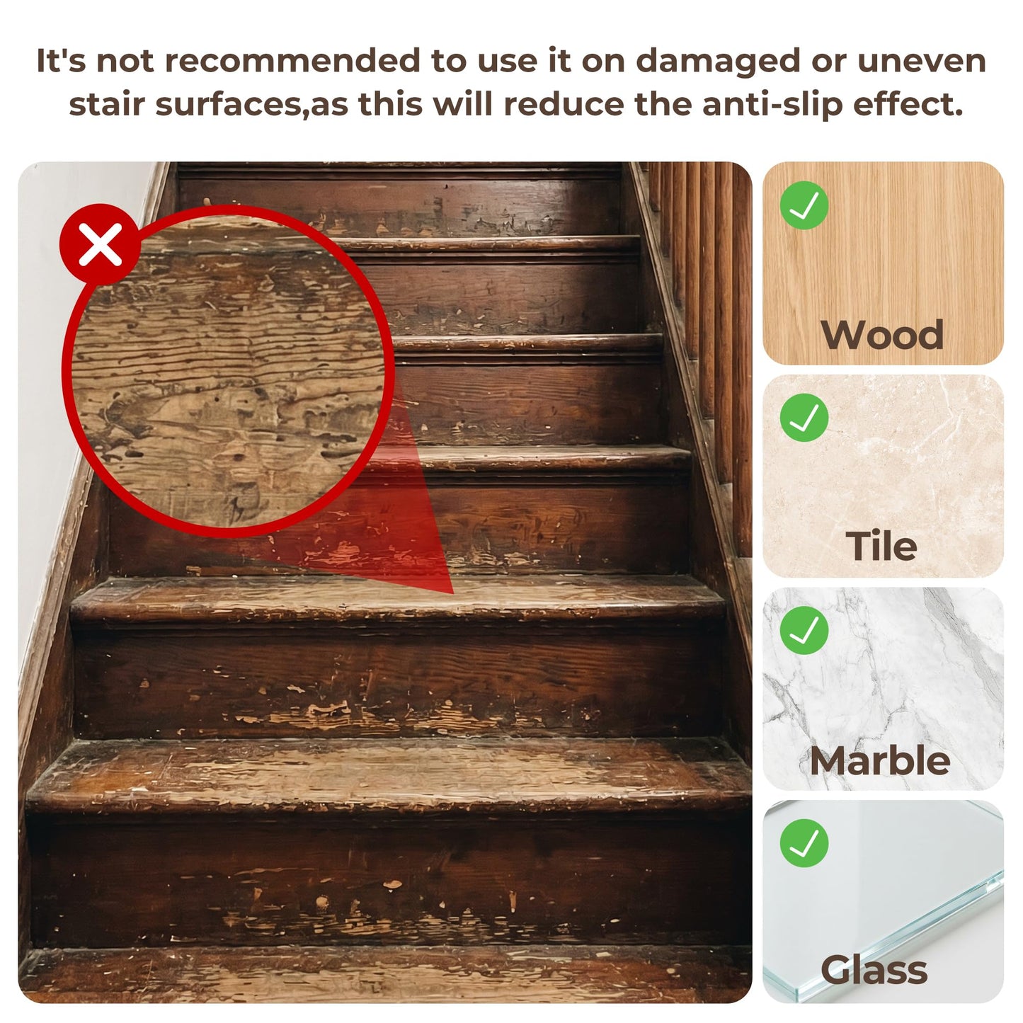 Stair Treads for Wooden Steps Indoor, Rugs Runners for Kids and Pets, 10"X30"(15Pack) 3D Embroidery Stair Carpet Treads with Reusable Non-Slip Silicone Particles Backing, Machine Washable, Dusty Rose