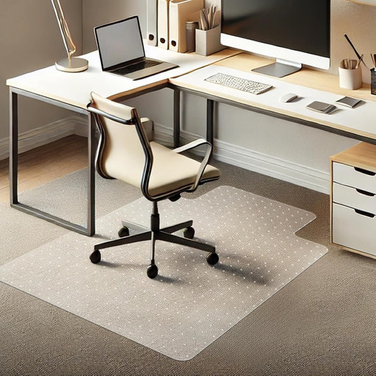 Vivicreate Chair Mat for Carpet 36x48 Inch, Non-Slip Edge with Gripper Studs, Floor Mat for Office Chair, Desk Mat for Chair, for Home Office Chairs on Carpet