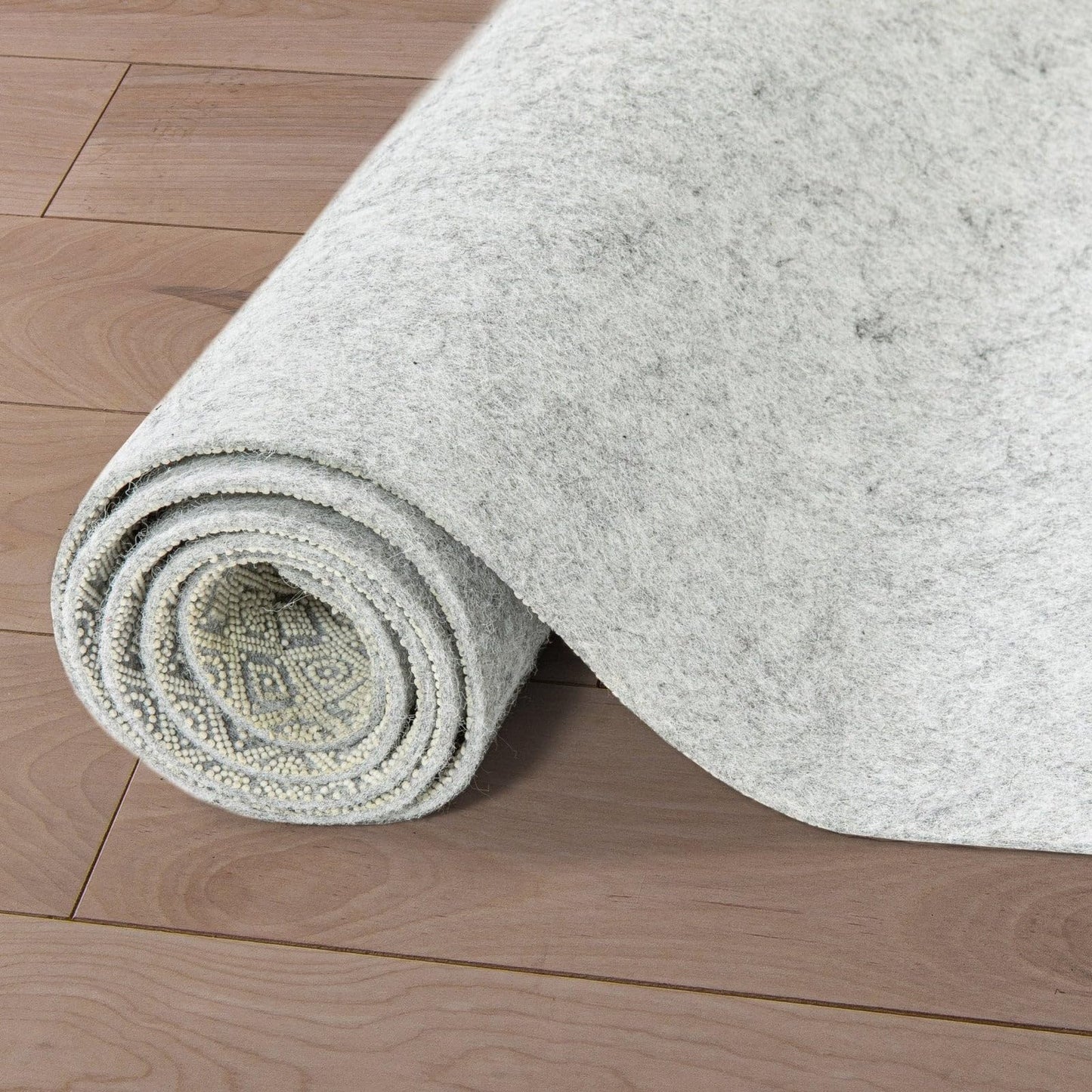 WELL WOVEN Premium 1/4" Thick Felt Rug Pad 5x7 - Non Slip Rubber Backing for Hard Floors & Carpet - Easy Cut to Size for Custom Fit - Superior Cushioning & Floor Protection Shield