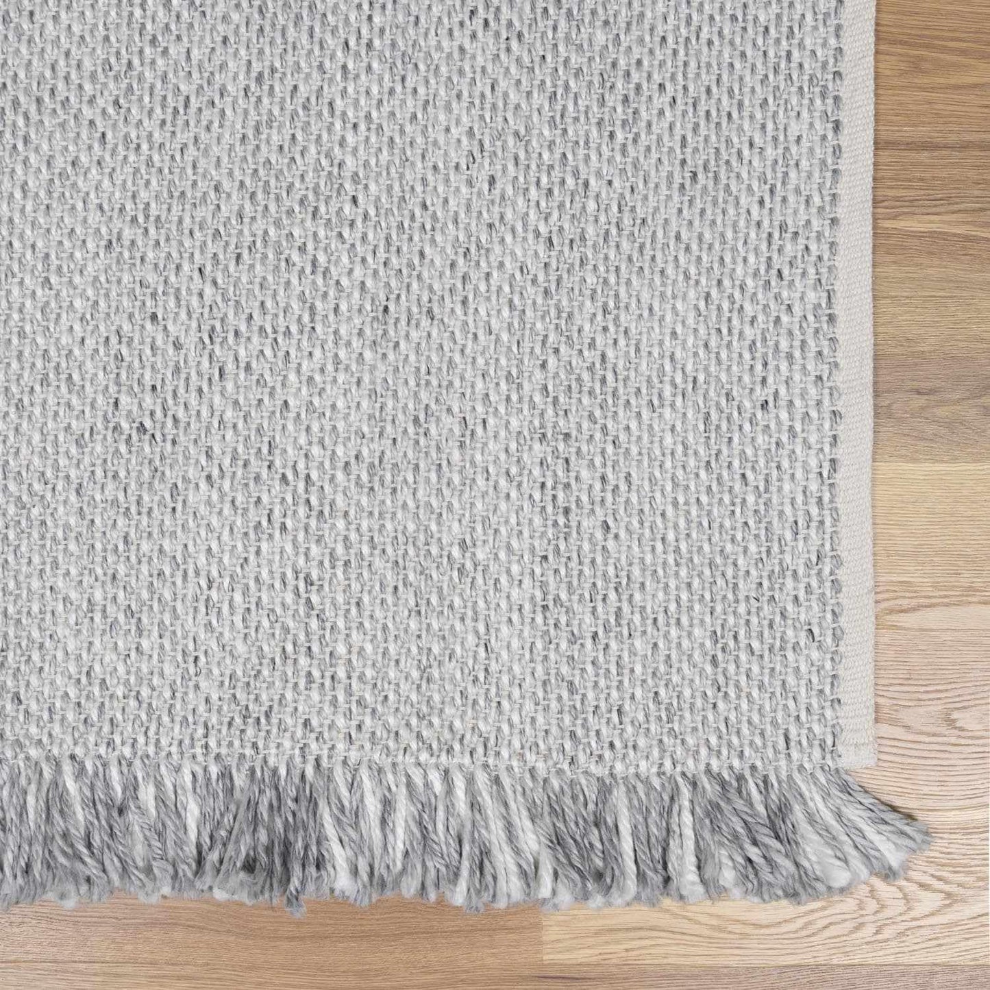 Hauteloom Stenhousemuir Recycled Material Living Room, Bedroom Area Rug - Contemporary - Light Slate, Medium Gray, Black - 2' x 3'