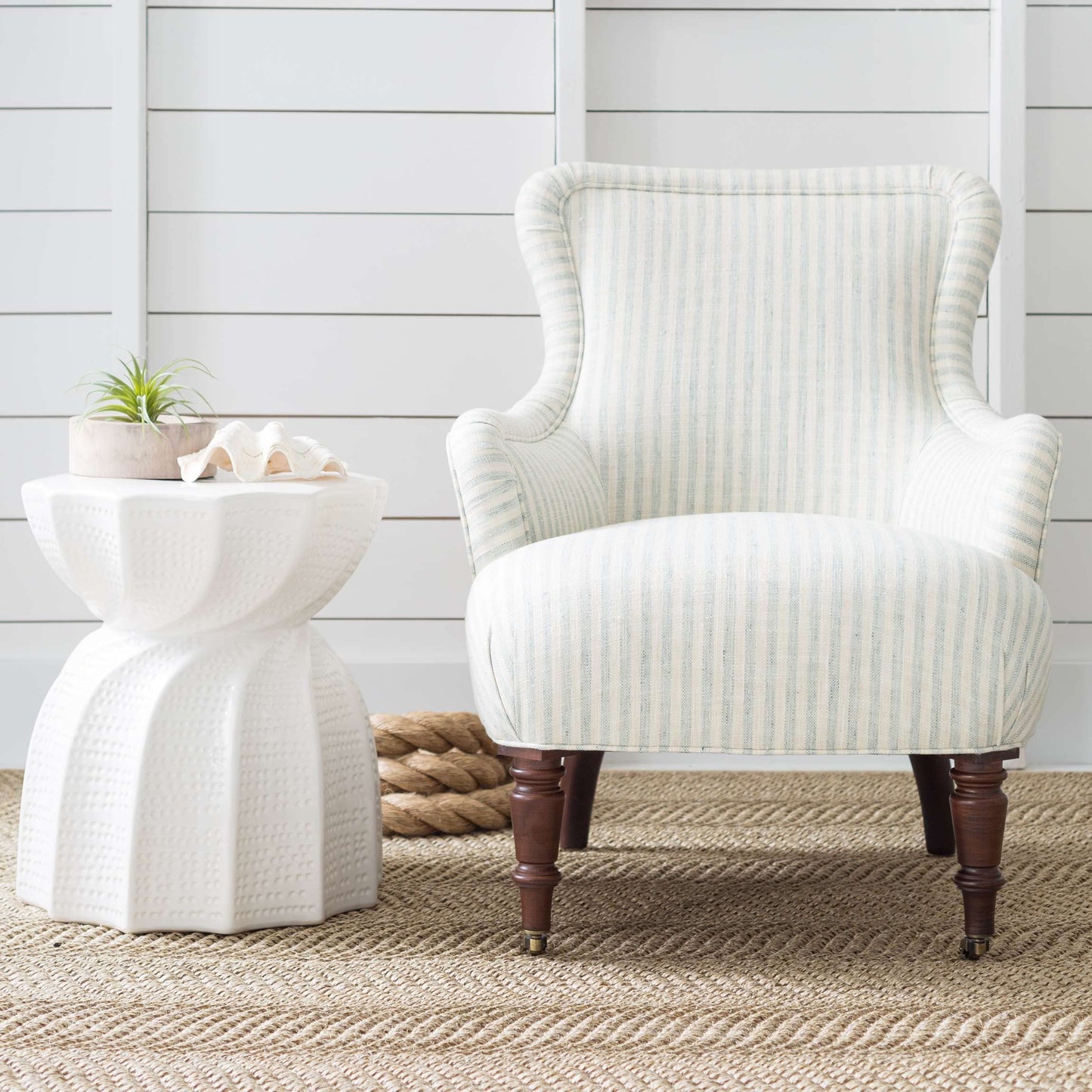 Dash and Albert Wave Sisal Area Rug - 2' x 3' Neutral Solid Woven Accent Rug - Durable, High Traffic Areas Hallway, Stairs, Bedroom, Living Room