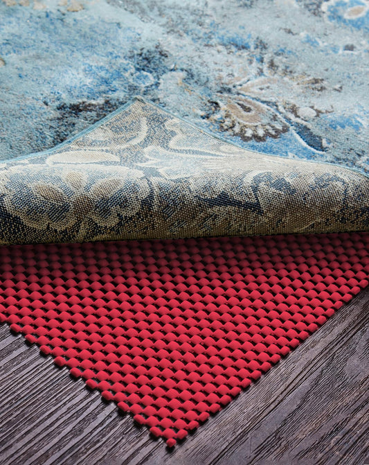 Veken 5x7 Ft Rug Pad Gripper for Hardwood Floors, Non Slip Red Rug Pads for Area Rugs, Thick Rug Grippers for Tile Floors, Under Carpet Anti Skid Mat, Keep Your Rugs Safe and in Place