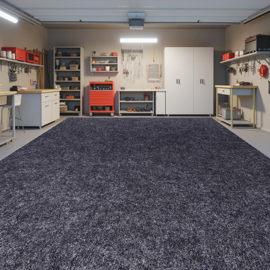 Evercomfy Garage Floor Mat, 5 x 6 Ft Waterproof Mat with Non-Slip Backing, Reusable Absorbent Surface, Easy Clean Floor Protector Oil Spill Mats for Garage, Driveway, Workshop