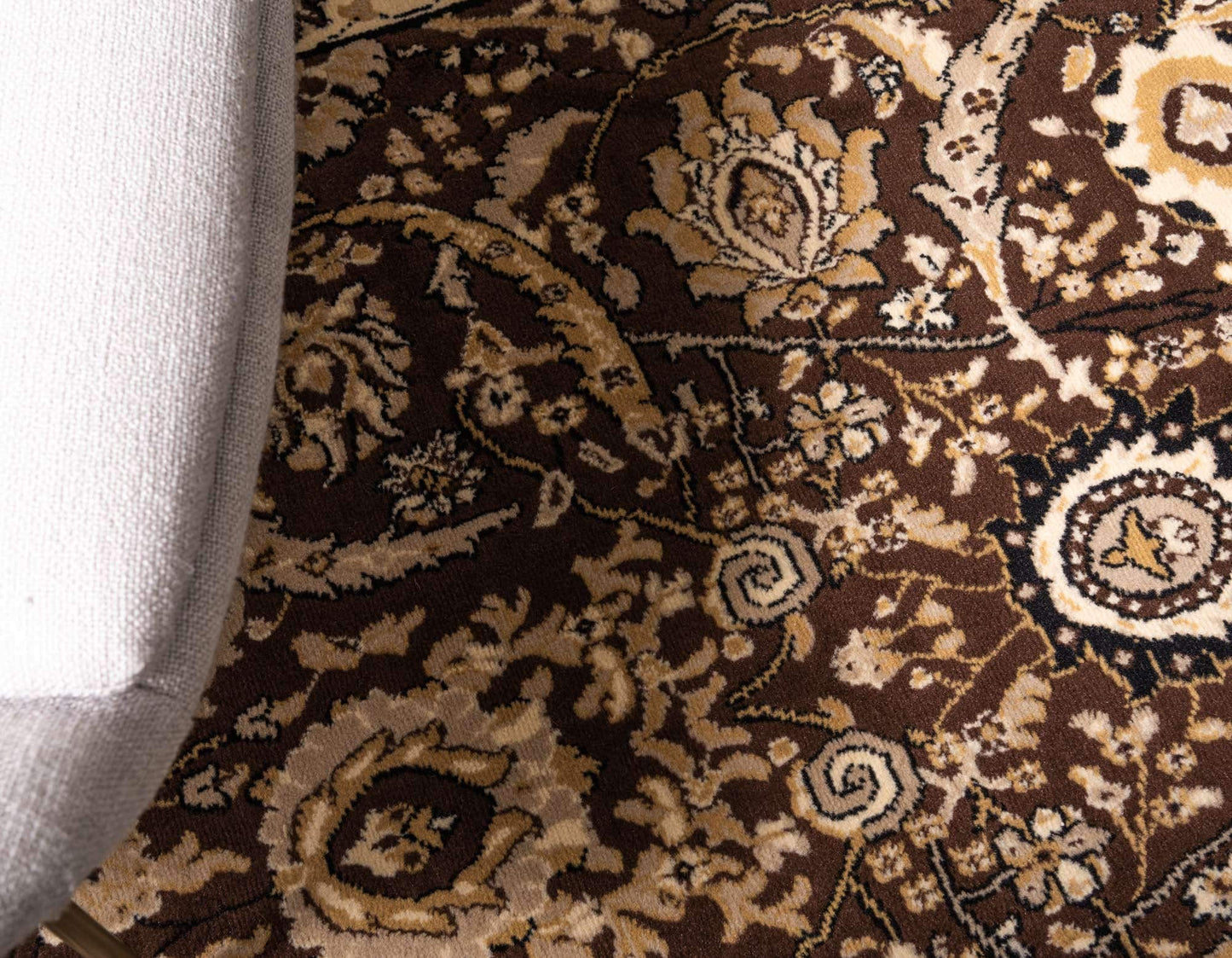 Unique Loom Espahan Collection Area Rug - Cape Cod (6' 1" x 9' Rectangle, Brown/ Beige)