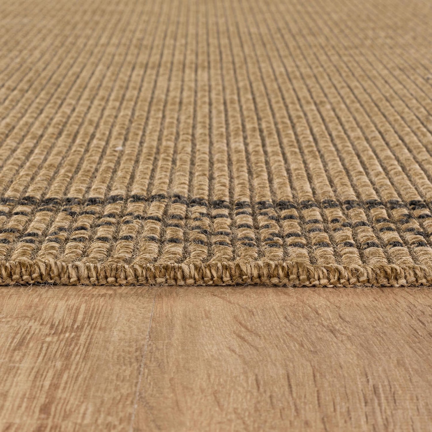 Luul Home Easy Jute Rugs 8x10 Frame Natural Color Living Room Indoor Outdoor Area Rug for Patio and Kitchen Rug High Traffic Washable Easy to Clean Solid Boho Woven Design Carpet (8 x 10)
