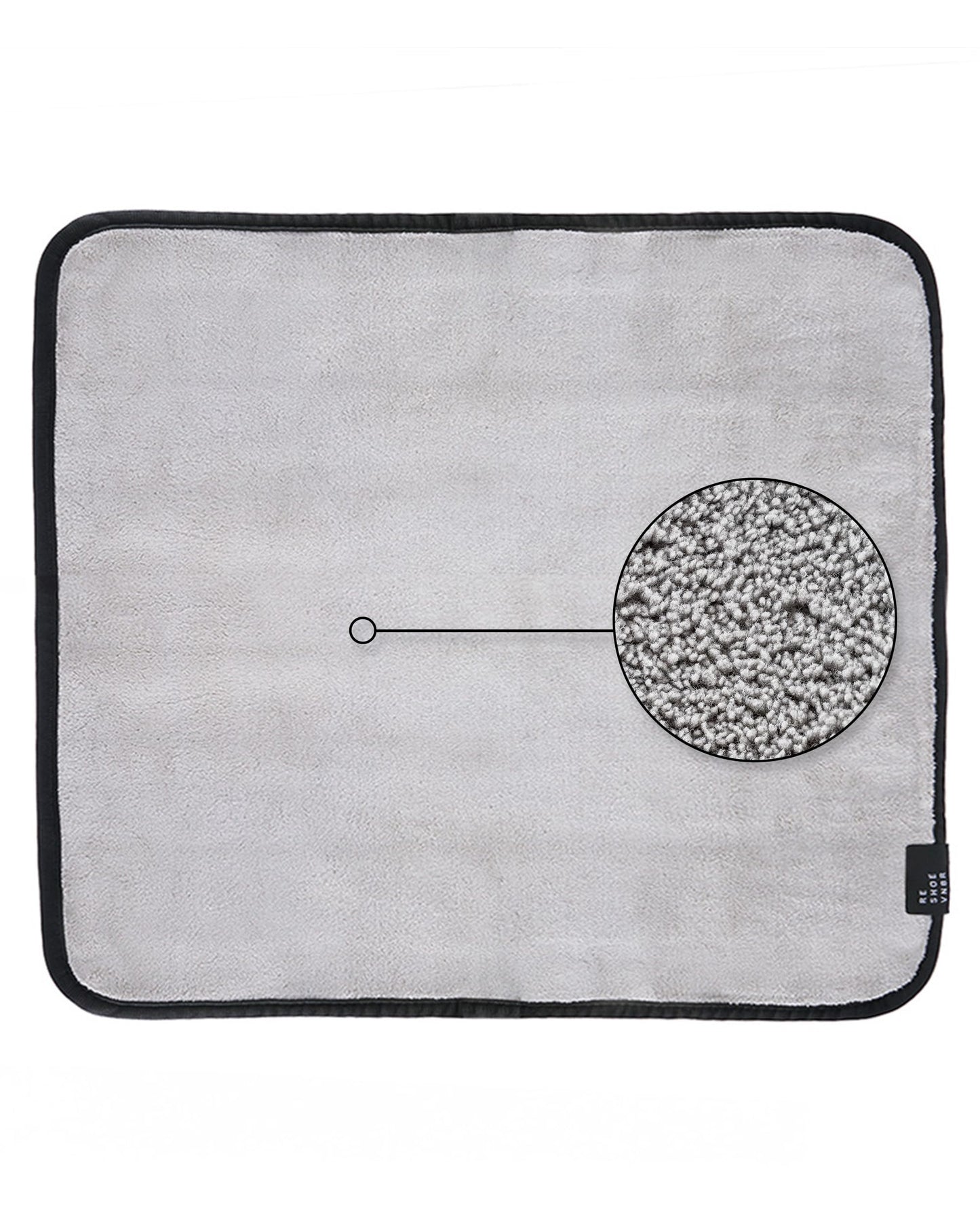 RESHOEVN8R Super Absorbent Shoe Cleaning Mat - 19" x 17" - Water-Resistant Cleaning Mat for Leather, Suede & Mesh Sneakers