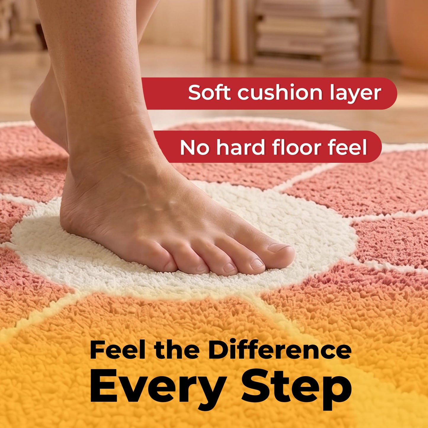 Hold-a-Rug Plush 2' x 8' Nonskid, Nonslip Rug Pad, Reversible Gripper, ¼ Thick, Safe for All Floors and Carpet, Keep Area Rugs Secure