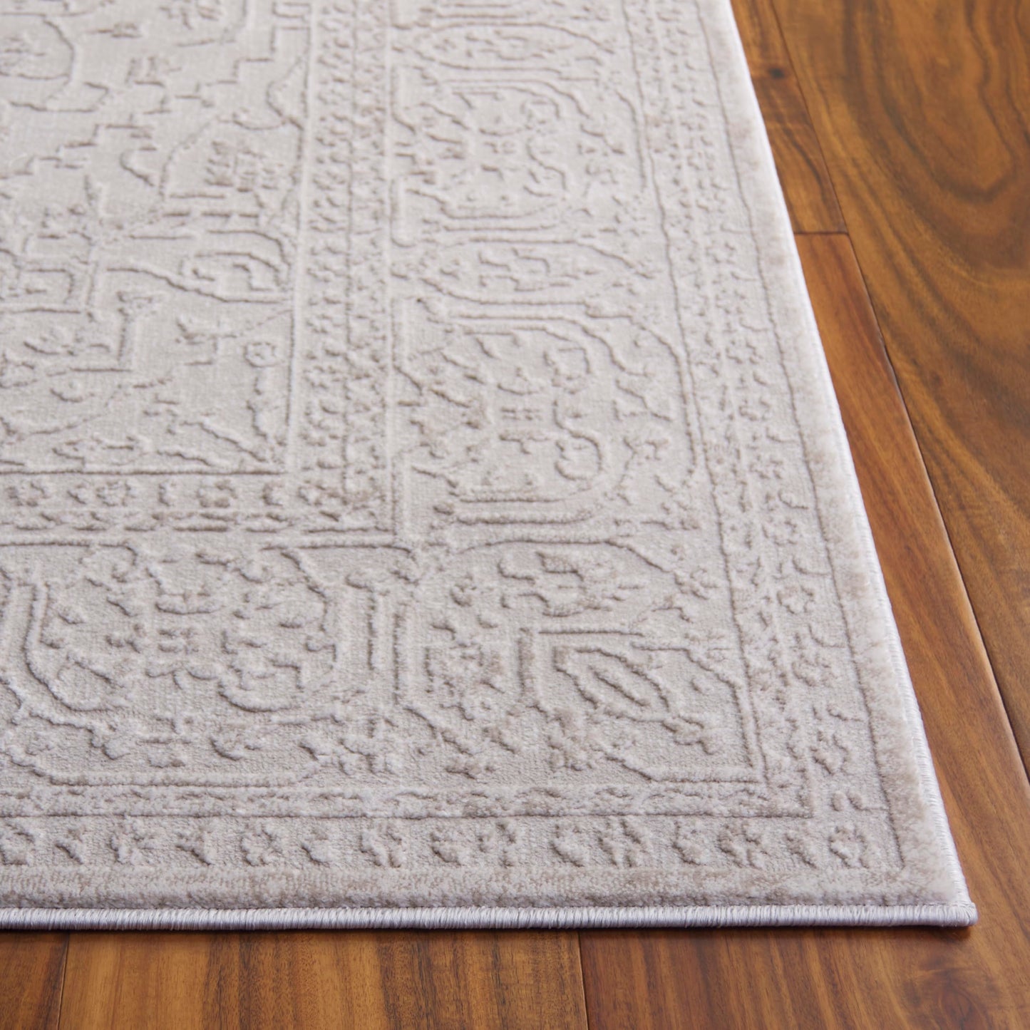 SAFAVIEH Area Rug 9x12 - Reflection Collection - Large - Cream & Ivory, Non-Shedding & Easy Cleaning, Ideal for Living Room, Bedroom, Dining Space (RFT670D)