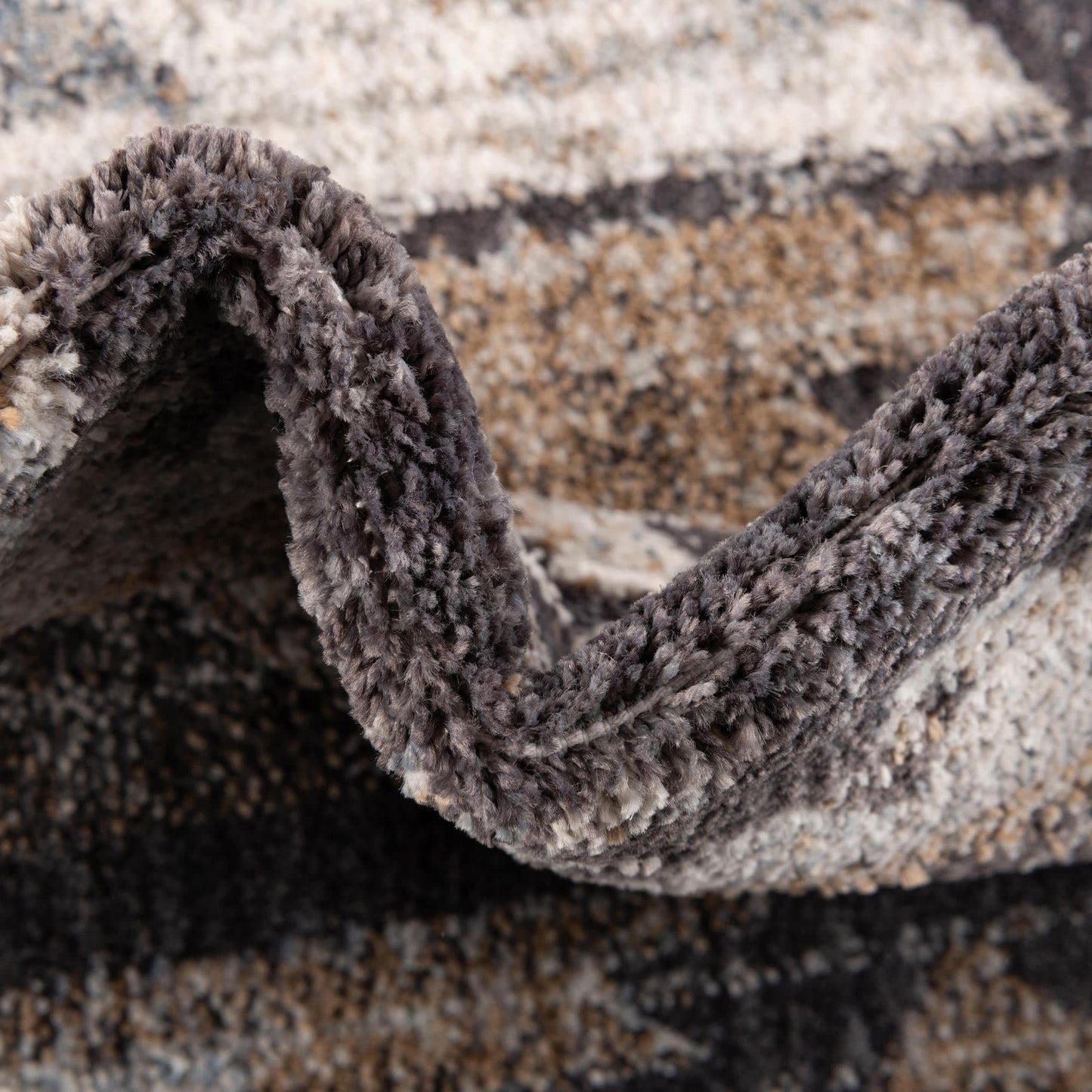 Unique Loom Eco Southwestern Collection Area Rug - Springdale (Runner 2' 0" x 6' 0", Charcoal Gray/Ivory)