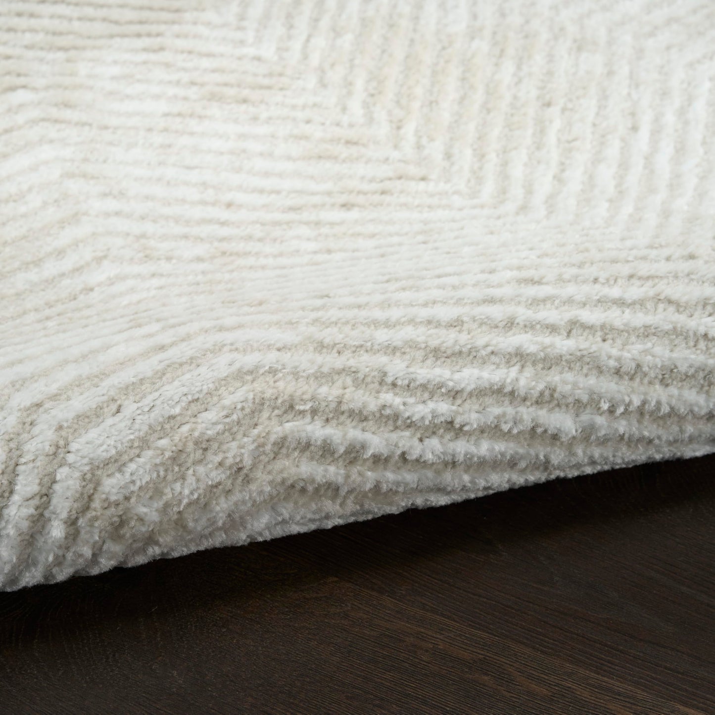 Nourison Home Dekor Ivory Beige 5'3" x 7' Area Rug - Easy Clean, Non Shedding, Bed Room, Living Room, Dining Room, Kitchen (5' x 7')