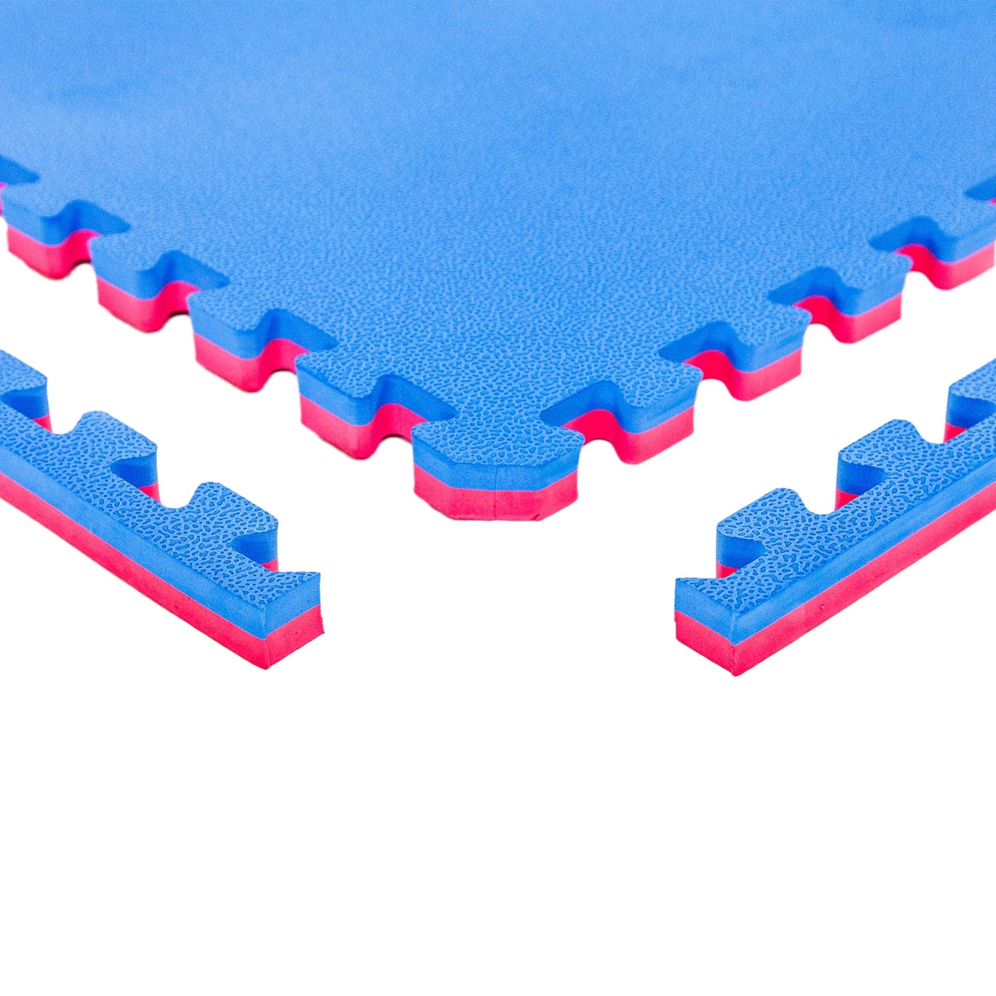 FlooringInc's 1" Thick Foam Tiles, 3'x3' Interlocking Tiles, Ideal Yoga Mat, Gymnastics, Workout Mat for MMA and Jiu Jitsu Training, Reversible Red/Blue, 12 Pack (108 Sq/Ft)