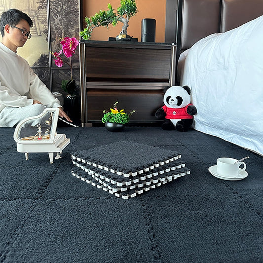 Indoor square Soft Splicing Foam Carpet for Parlor, Modern Comfortable EVA Interlocking Floor Mat for Bedroom, Washable Sound Insulation Rug, Suitable for all seasons,protect floor. ( Color : Style V