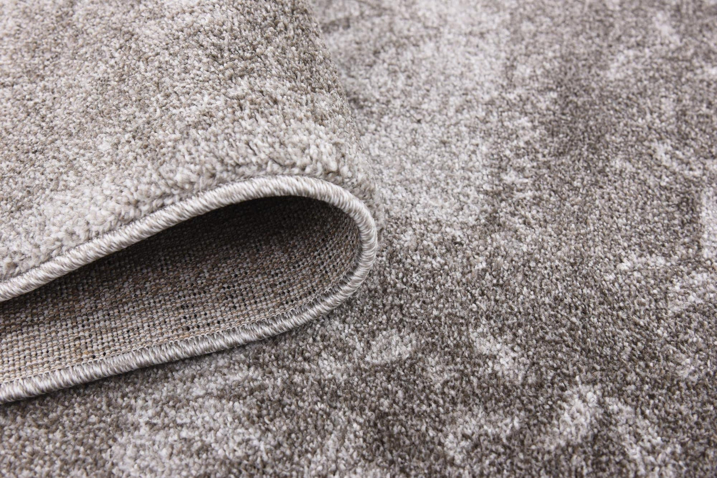 Rugs.com - Miranda Rug – 6 Ft Square Light Gray Easy-Clean Rug – Ideal for Living Rooms, Bedrooms, and Entryways