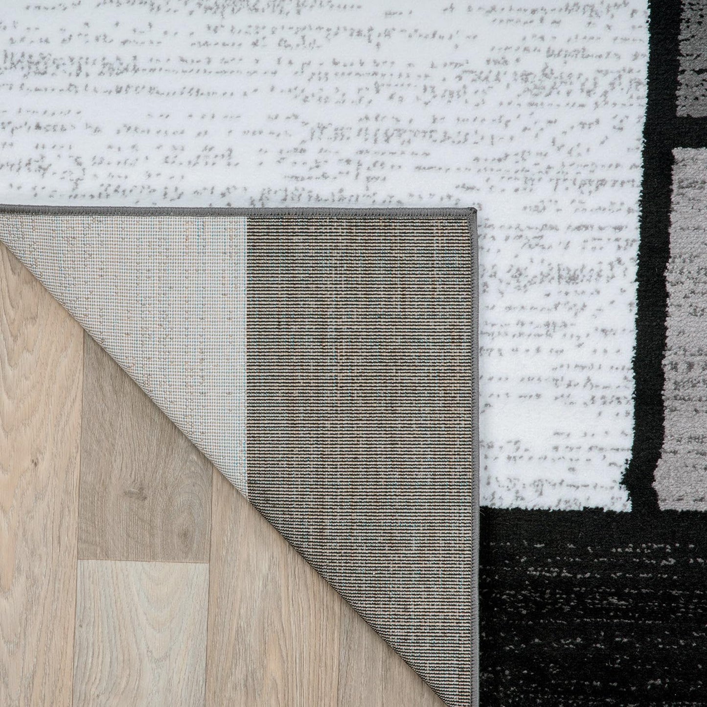 Rugshop Contemporary Modern Boxes for Home Office,Living Room,Bedroom,Kitchen Non Shedding Oval Area Rug 5' x 7' Gray