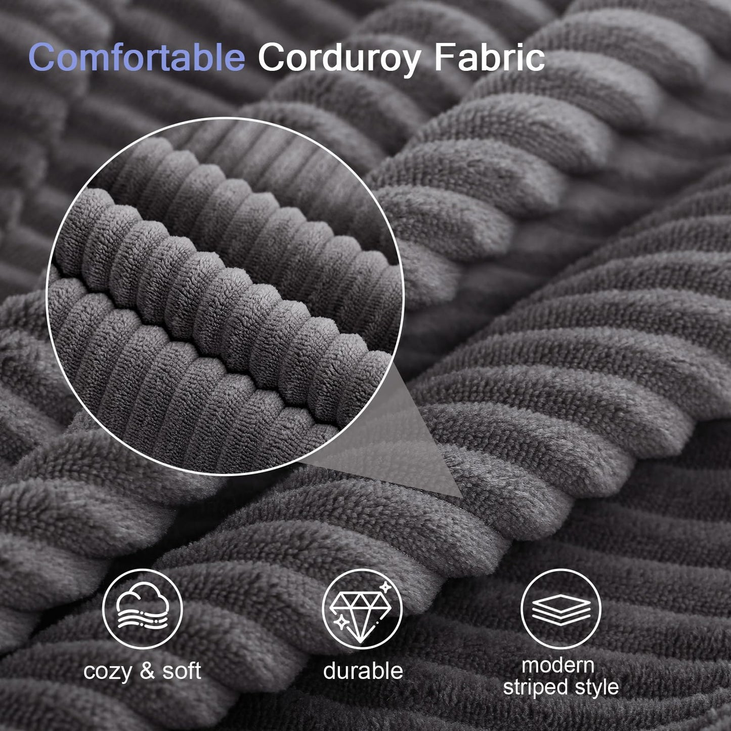 MeMoreCool Folding Foam Futon Mattress Queen, Foldable Japanese Floor Mattress, Sleeping Mat Pad for Adults Guests Sleepovers, 3 in Thick Tatami Mat Portable Shikibuton, Dark Grey