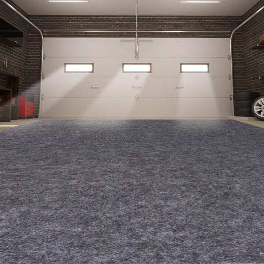Garage Mats Oversize Garage Floor Paking Mat for Under Car, 8.8 x 22 Ft Non-Slip Gray Garage Flooring Carpets, Absorbent Oil Garage Parking Mat, Waterproof Mats