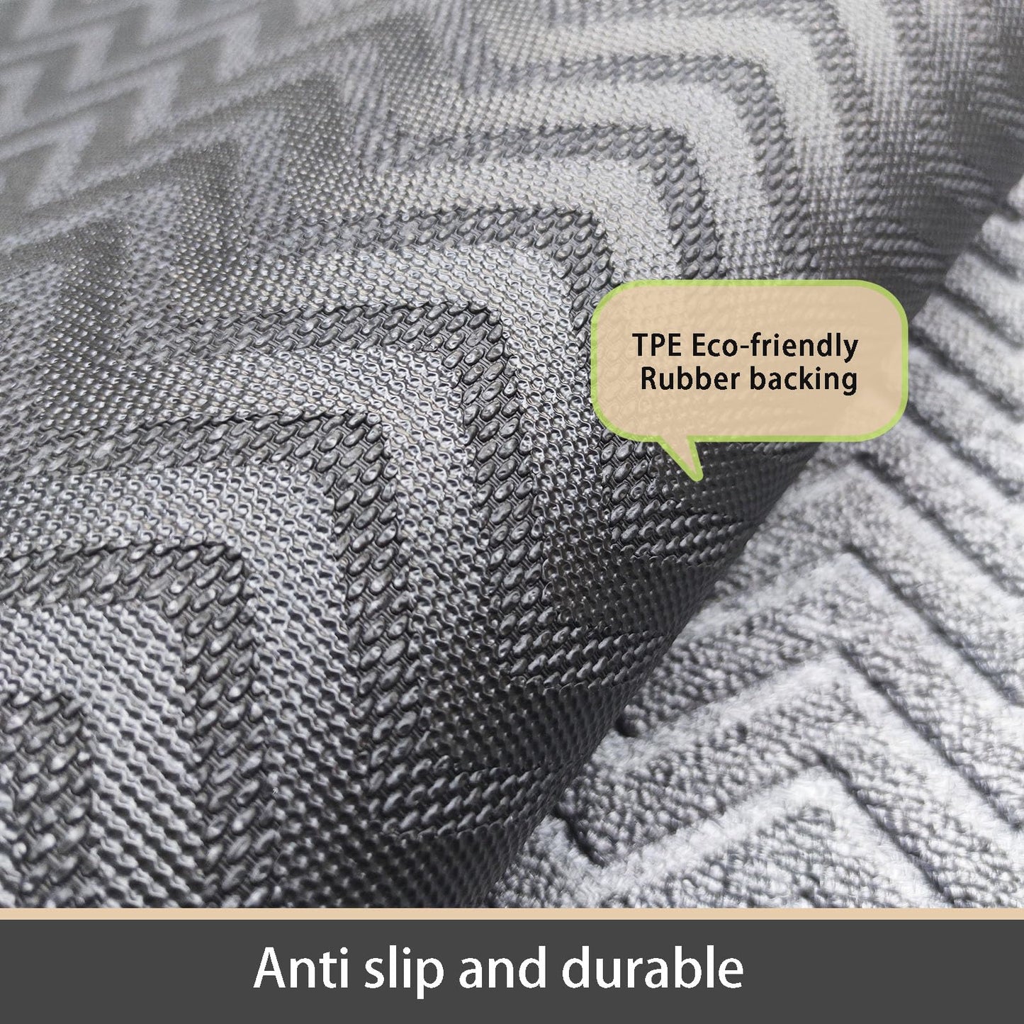 Fylyz Door Mat for Outdoor Indoor Entrance, Entry Mat Skidproof and Waterproof, Front Door Mats with Durable Non-Slip Backing. Dark Grey, 24"x36"