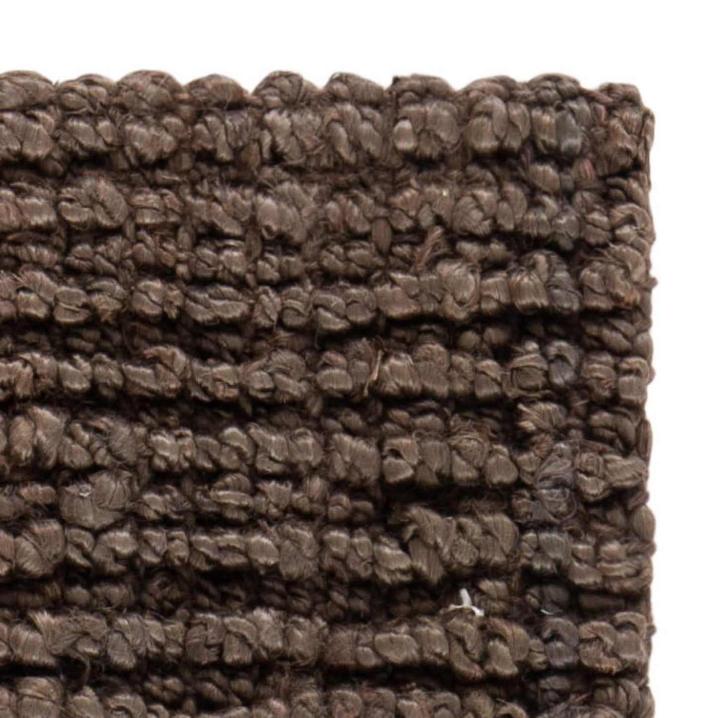 SAFAVIEH Area Rug 8' Square - Natural Fiber Collection - Brown, Handmade Jute, Farmhouse Style, Chunky Textured Thick Pile (NF447D)
