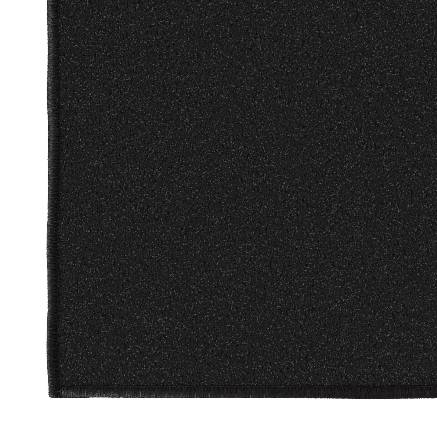 Ottomanson Indoor Front Door Mat – Non-Slip Low Pile Entryway Rug for Kitchen & Bathroom, Stain Resistant & Easy to Clean, Solid Black, 2'7" x 4'