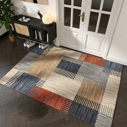 Front Door Mat, Outdoor Entrance, 24x35 Inches, Washable Door Mat, Indoor and Outdoor Use, Geometric Pattern Entrance Rug, Small Rug for Entryway, Kitchen, Bathroom, Porch Decorative Mat