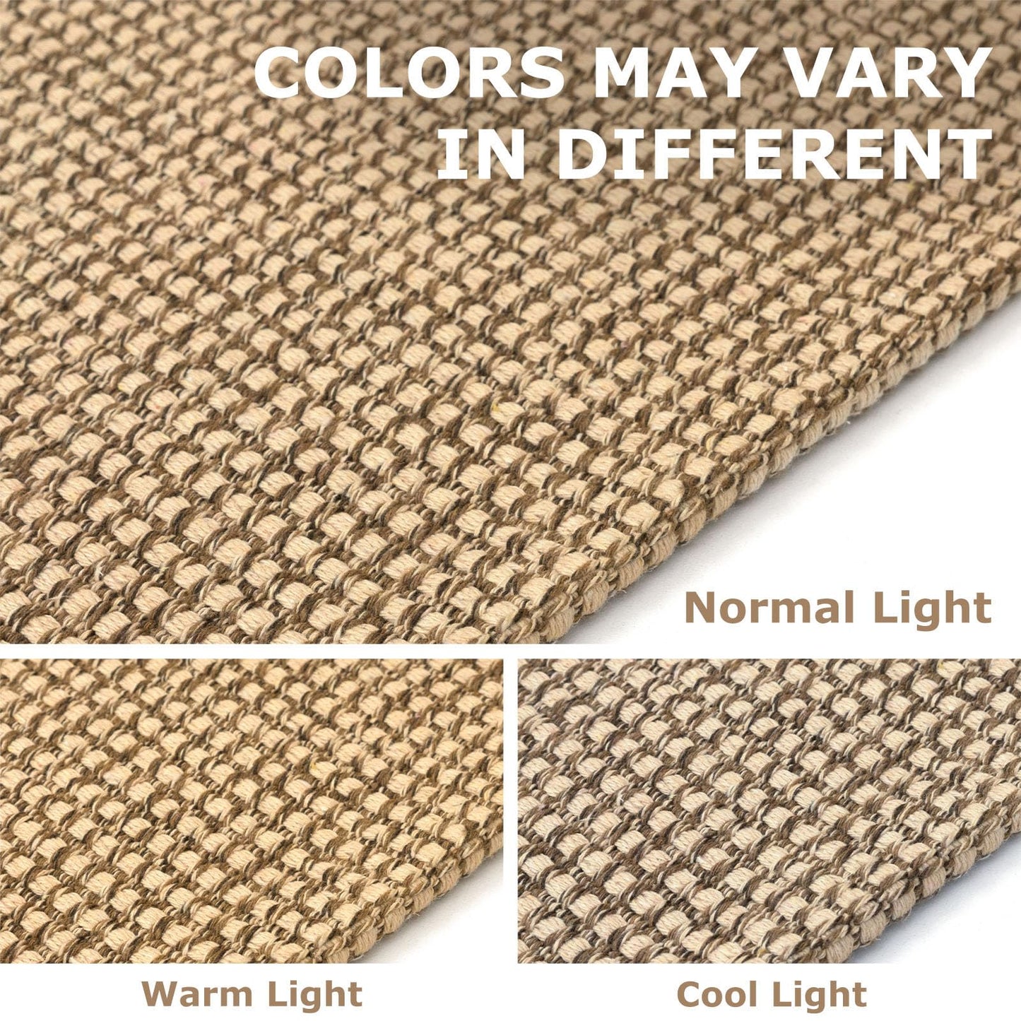 IOHOUZE Washable Runner Rug 2x6 Non Slip Rubber Backed Runners for Hallways Entryway Runner Indoor, Kitchen Rugs Woven Cotton Floor Carpet for Hall Entrance Bedroom, Orange/Tan/Brown