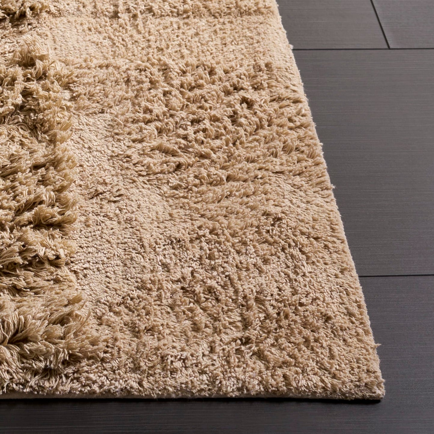 SAFAVIEH Washable Rug Easy Care Collection - 5' x 8', Beige, Handmade Cotton, Easy to Clean, Ideal for Living Room, Bedroom, Dining Space (ECR225B)