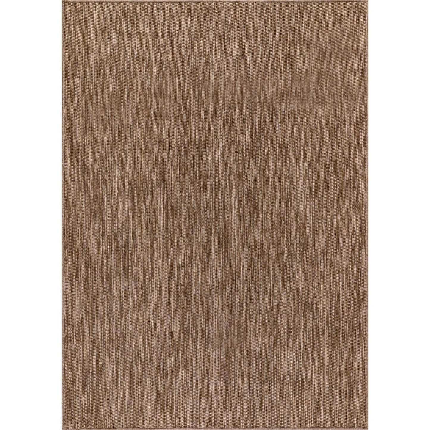 CAMILSON Outdoor Rug 8x10 Modern Area Rugs for Indoor and Outdoor Patios and Porches - Waterproof, Washable, Non-Shedding, Easy-to-Clean Outside Carpet (8 x 10, Solid - Jute)
