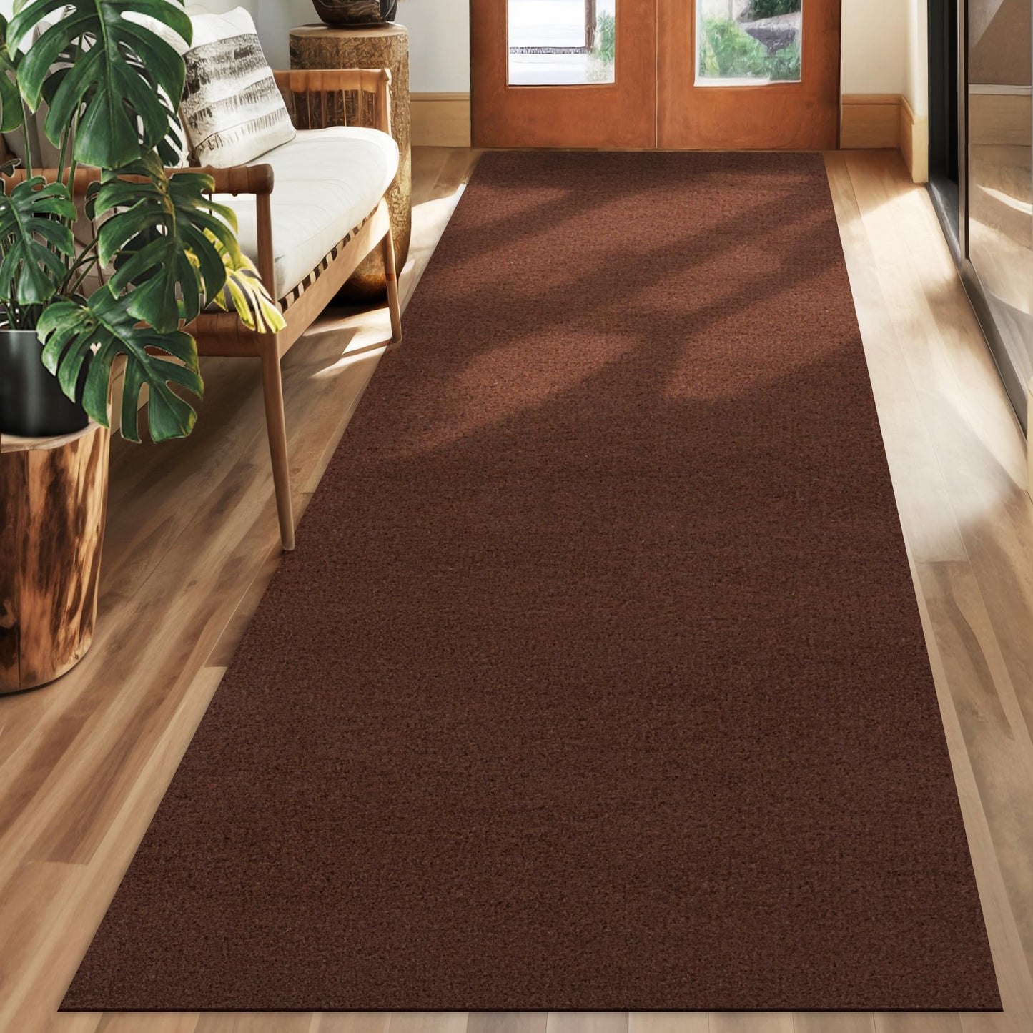 koloko 2ft x 6ft Runner Rug Non-Slip Outdoor Indoor Carpet Runner Custom Size Floor Runners Area Rugs Mat with Rubber Backing for Hallway Entryway Balcony Patio Kitchen Garage Stair Laundry