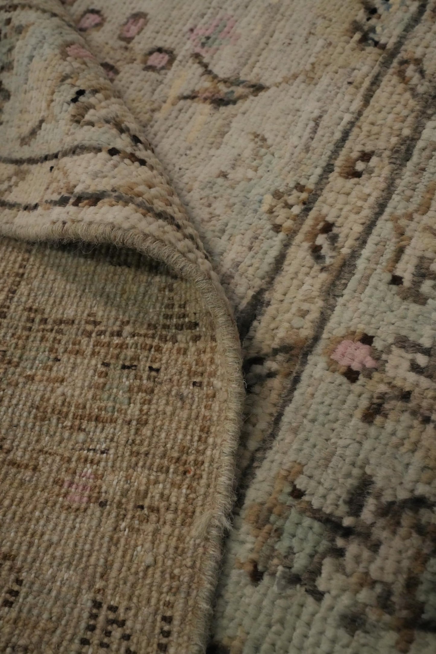 Rug Source Transitional Collection, 3x4 Oushak Rug, Hand Knotted Beige & Ivories All-Over Rug, Oriental 100% Wool Carpet for Foyer, Entryway and Hallway