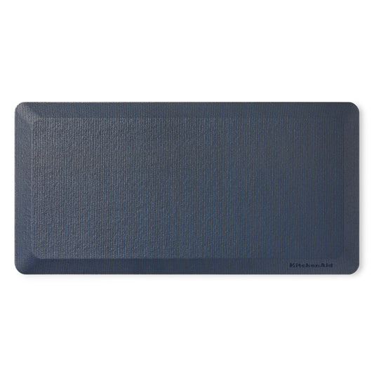 KitchenAid Gourmet Series Kitchen Comfort Gel Mat, Solid Basketweave, Ink Blue, 20"x39"