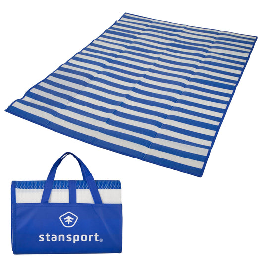 Pacific Play Tents Stansport 507-50 Tatami Straw Ground Mat, Blue, 60" L x 78" W