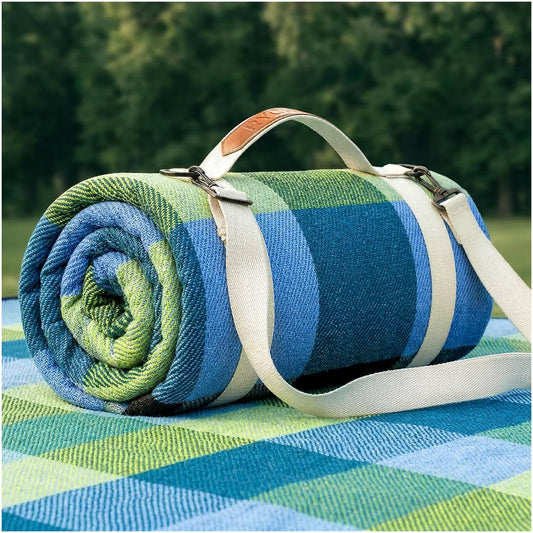 Rychic Waterproof Picnic Blanket Beach Outdoor Camping Mat Rug Extra Large Foldable Cute Big Travel Essential Accessories Gift Park Patio Lawn Garden Grass Ground Play Music Festival Concert Must Have