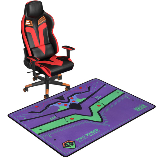 Office Chair Mat | Non-Slip Hard Floor Chair Mat 35"×47" | Evangelion Unit-01 Mech Inspired Design by TREASURE CASE