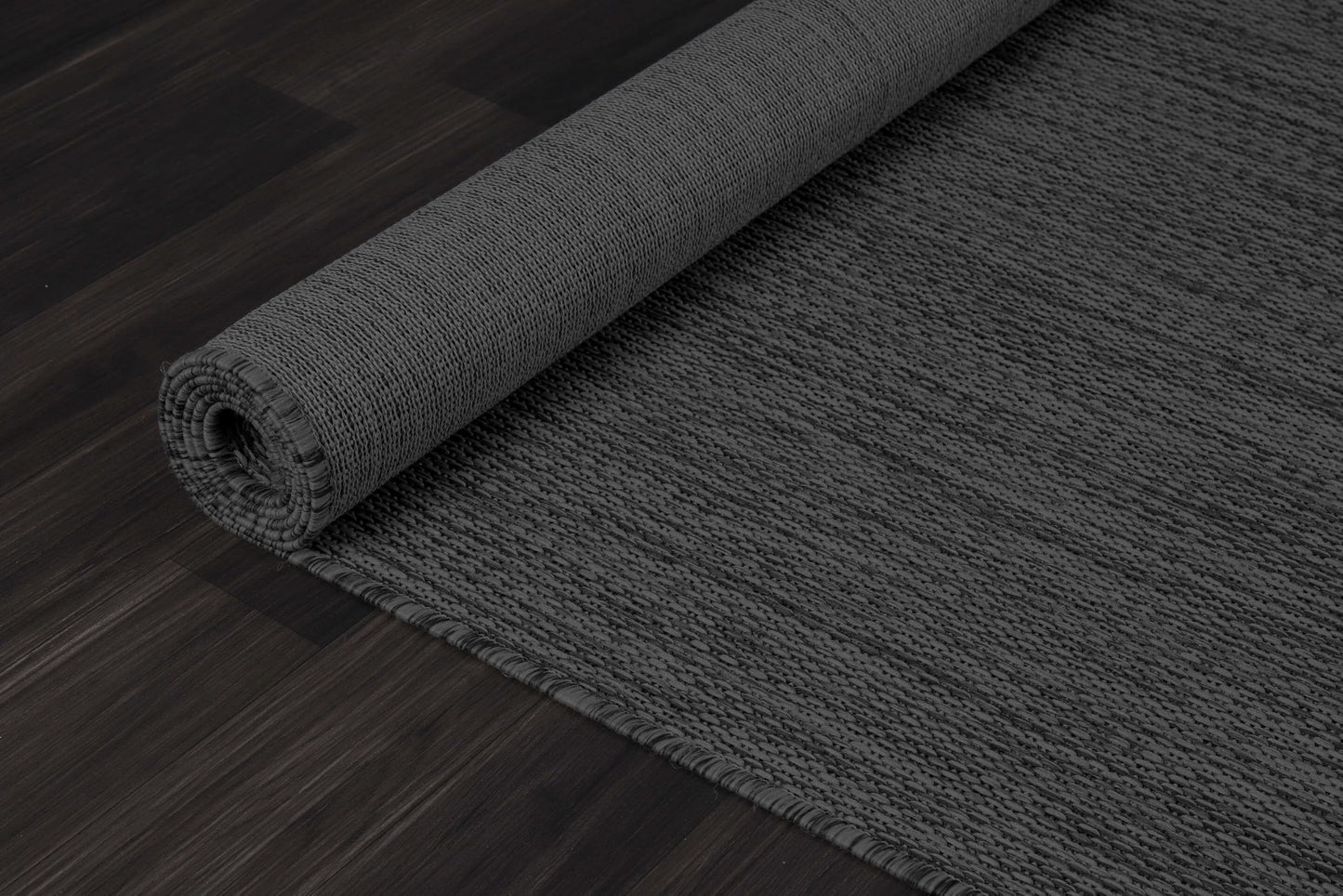 CAMILSON Outdoor Rug 10x14 Modern Area Rugs for Large Indoor and Outdoor Patios and Porches - Waterproof, Washable, Non-Shedding, Easy-to-Clean Outside Carpet (10 x 14, Solid - Dark Gray)