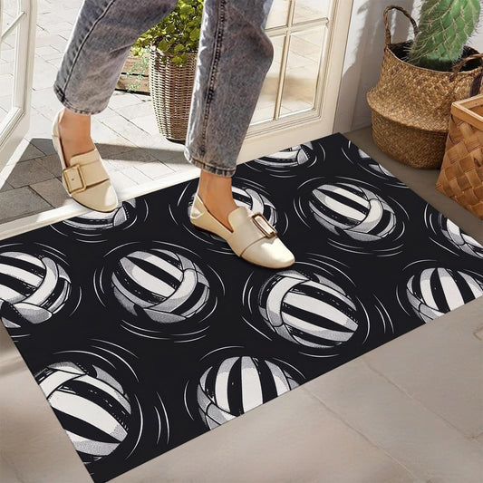 Volleyball Indoor Door Mat,Front Door Mat Outside Entrance,17x29.5 in,Non-Woven Fabrics Non Slip Floor Doormat,Welcome Mats Entryway Rug Doormats for Kitchen Bedroom Living Room Decor Gifts