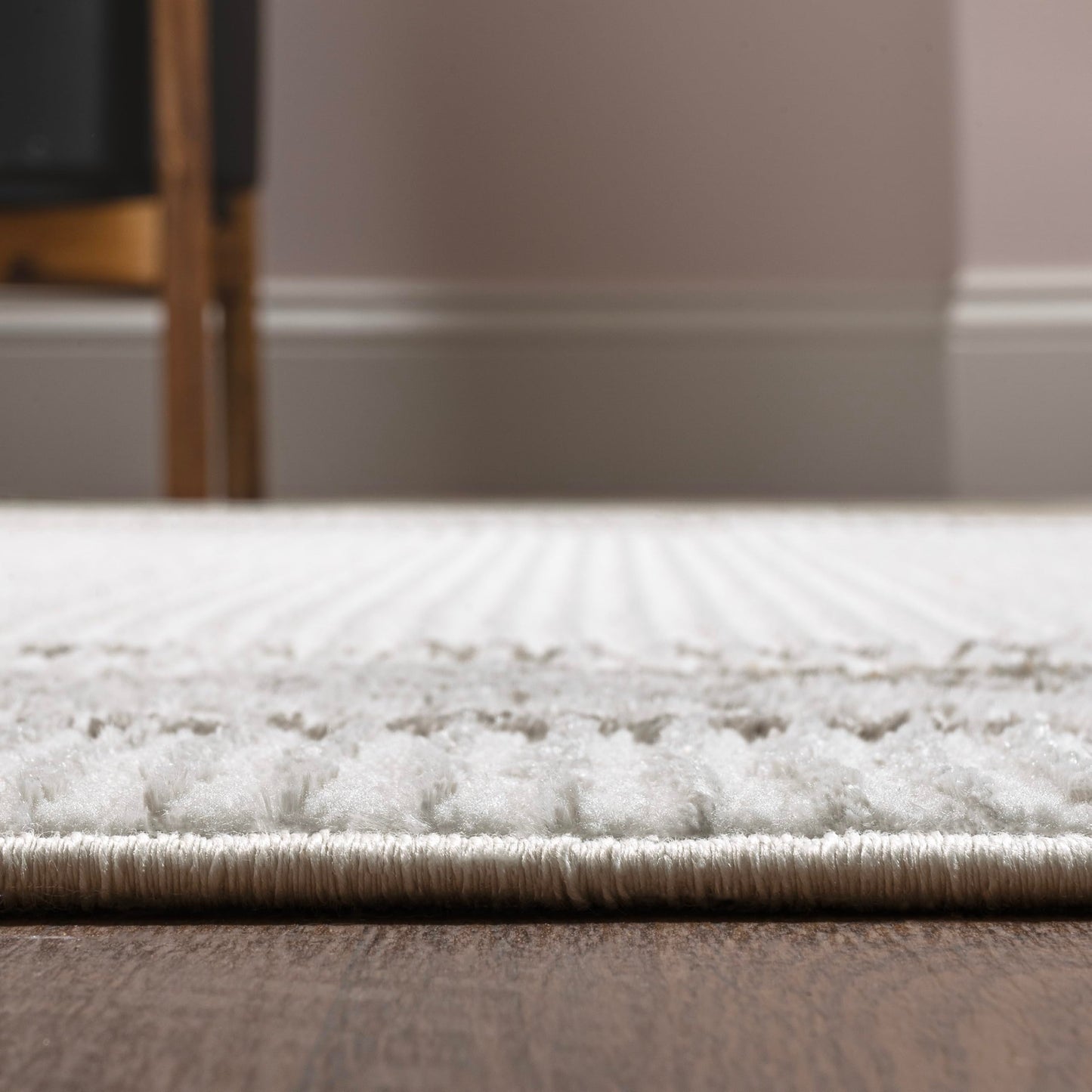 JONATHAN Y Marble Pattern High-Low Silver/Gold Runner Rug, 2x8, Athens Classic Border, Easy-Cleaning for Living Room, Bedroom, Kitchen, Pet Friendly, Non-Shedding (CAR102C-28)